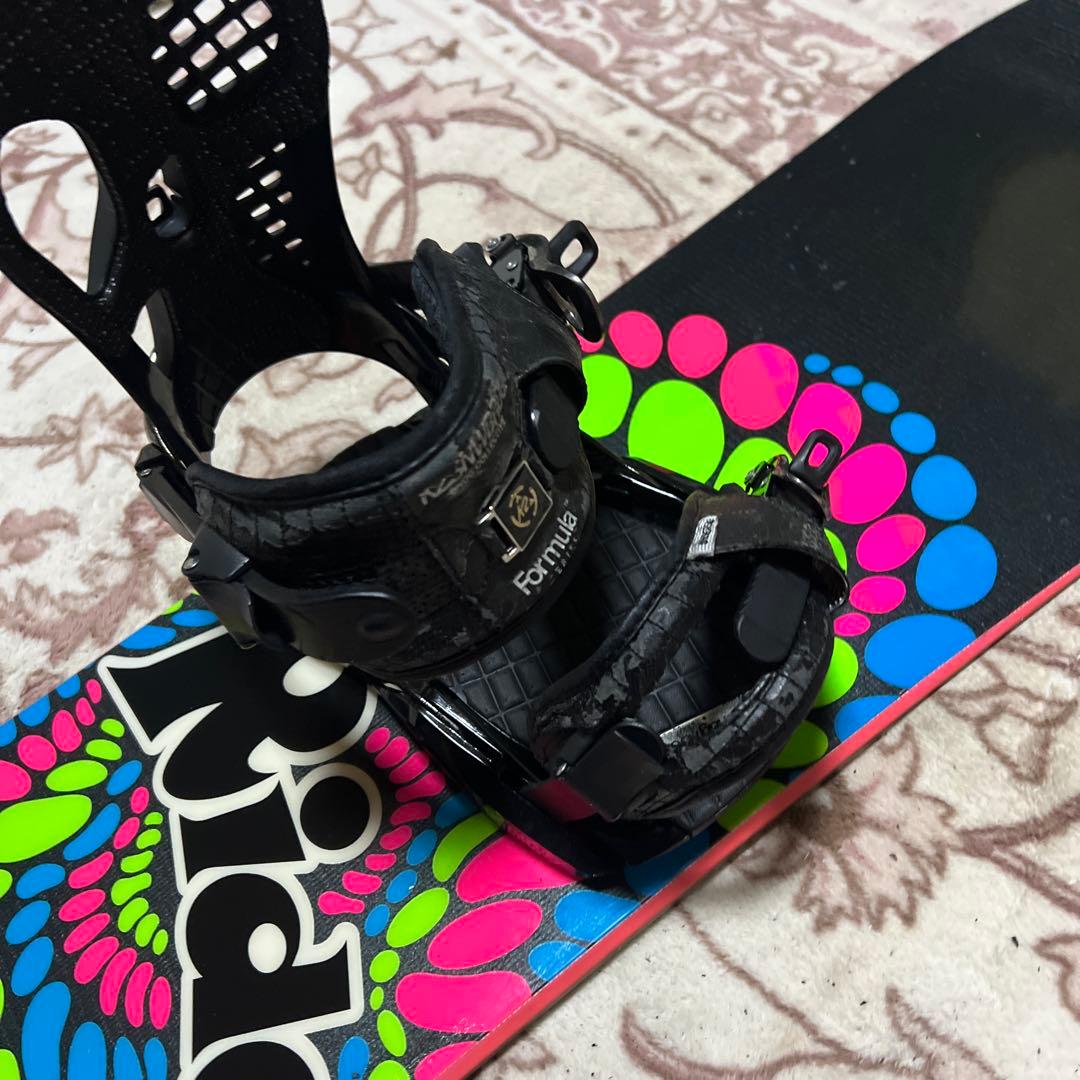 RIDE 142cm 初心者向け 子供 レディース スノーボードセット K2ビン