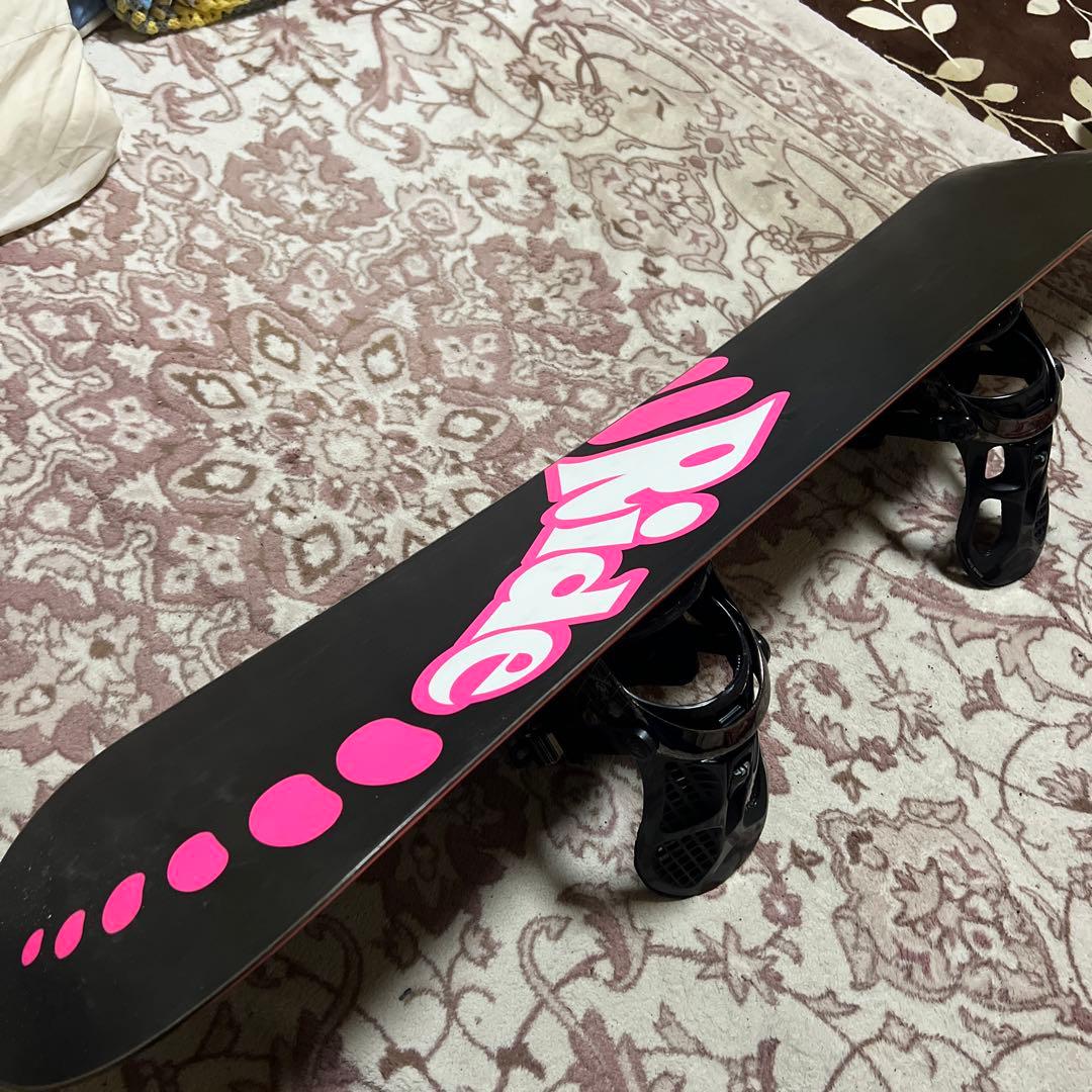 RIDE 142cm 初心者向け 子供 レディース スノーボードセット K2ビン