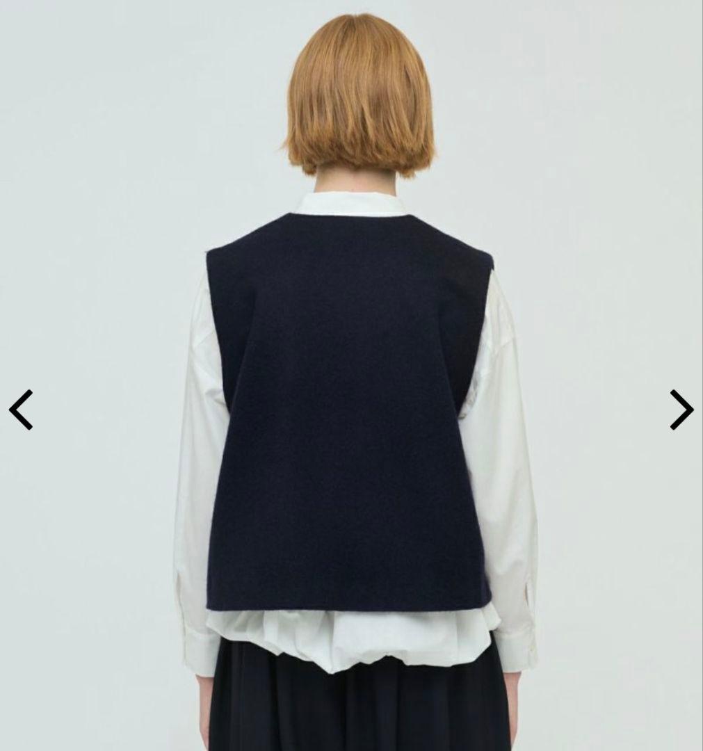 ミズイロ インド ポケット付きシンプルベスト グレー