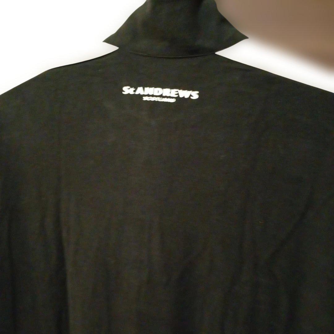 ST ANDREWS ハーフジップシャツ ブラック LLサイズ
