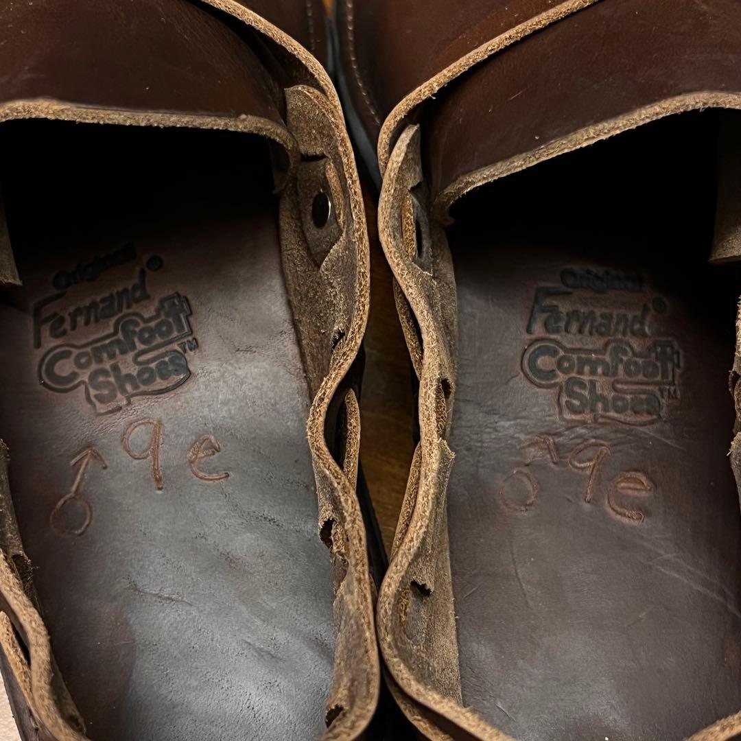 新品 未着用品 フェルナンドレザー Middle English ブラウン 9E