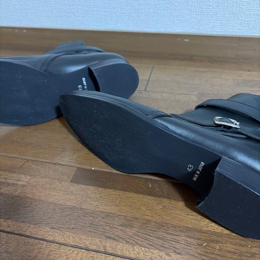 Lui’s ルイス メンズ ショートブーツ 新品 サイズ43 黒 本革