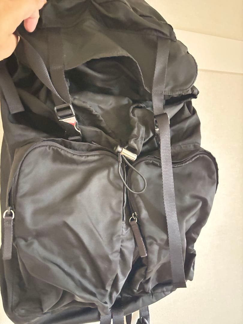 【完品】PRADA プラダ V136 リュックサック バックパック ブラック