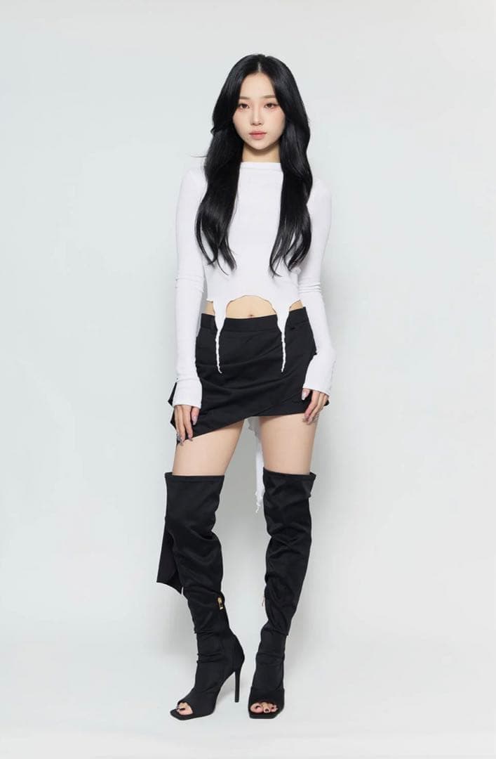 スカート the red thread S drape tail skirt mini