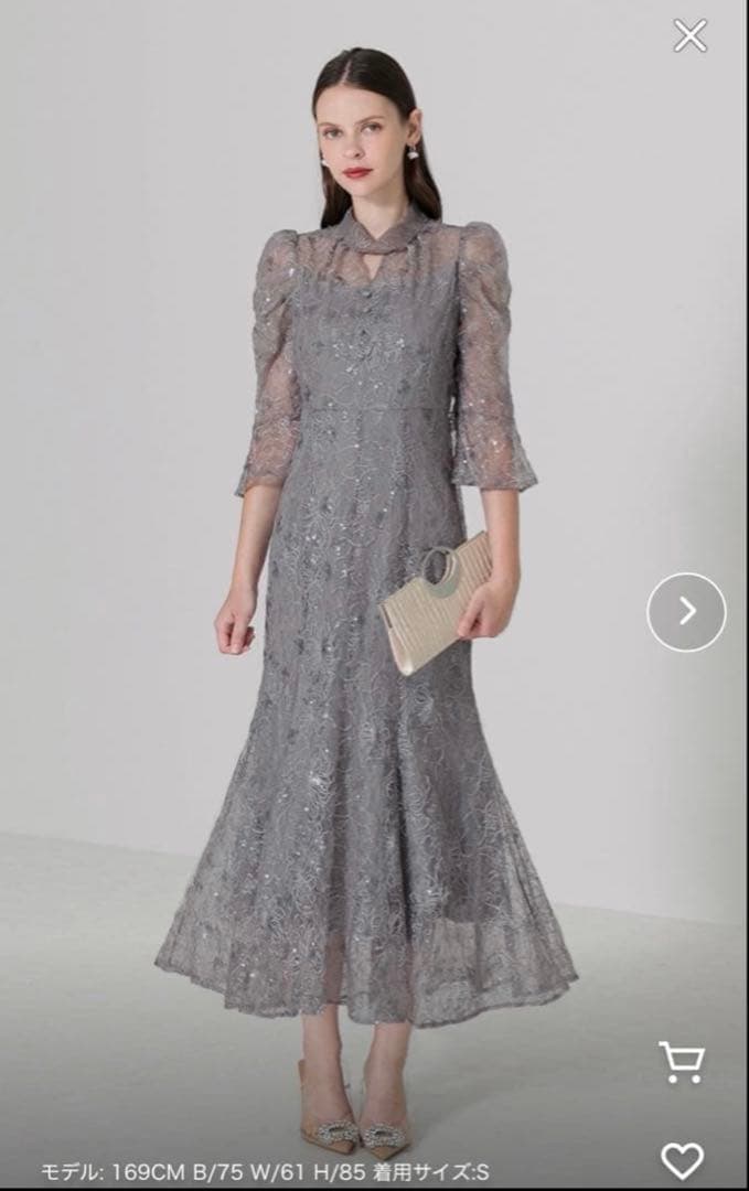 LEJA マーメイド　スパンコールドレス　Mサイズ