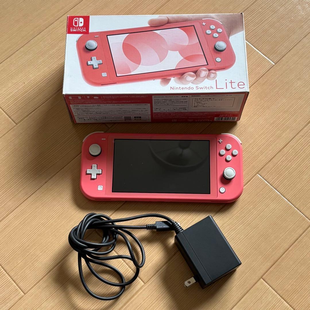 Nintendo Switch Lite ピンク 充電器付き　動作確認済み