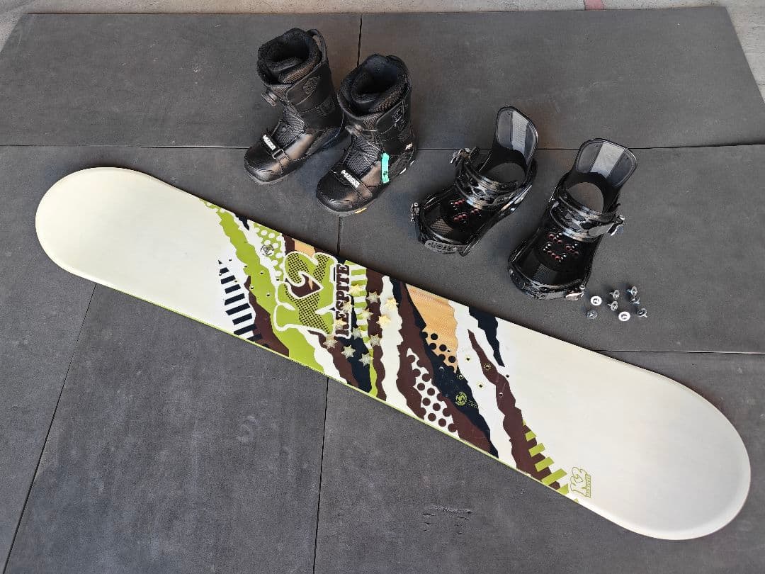 K2・BURTON スノーボード3点セット