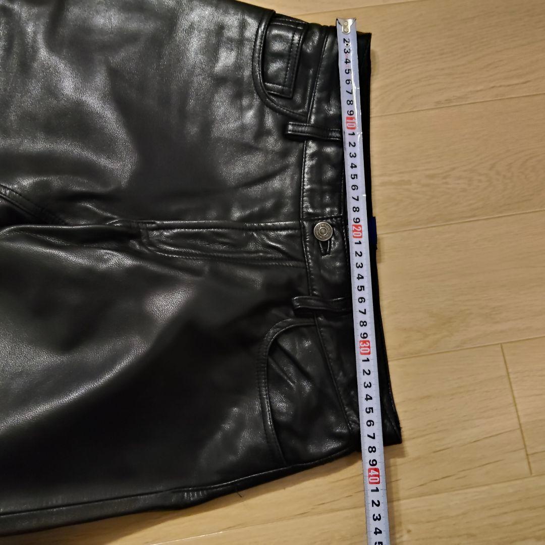 GAP レザー希少ストレートフィット パンツ W29 L32