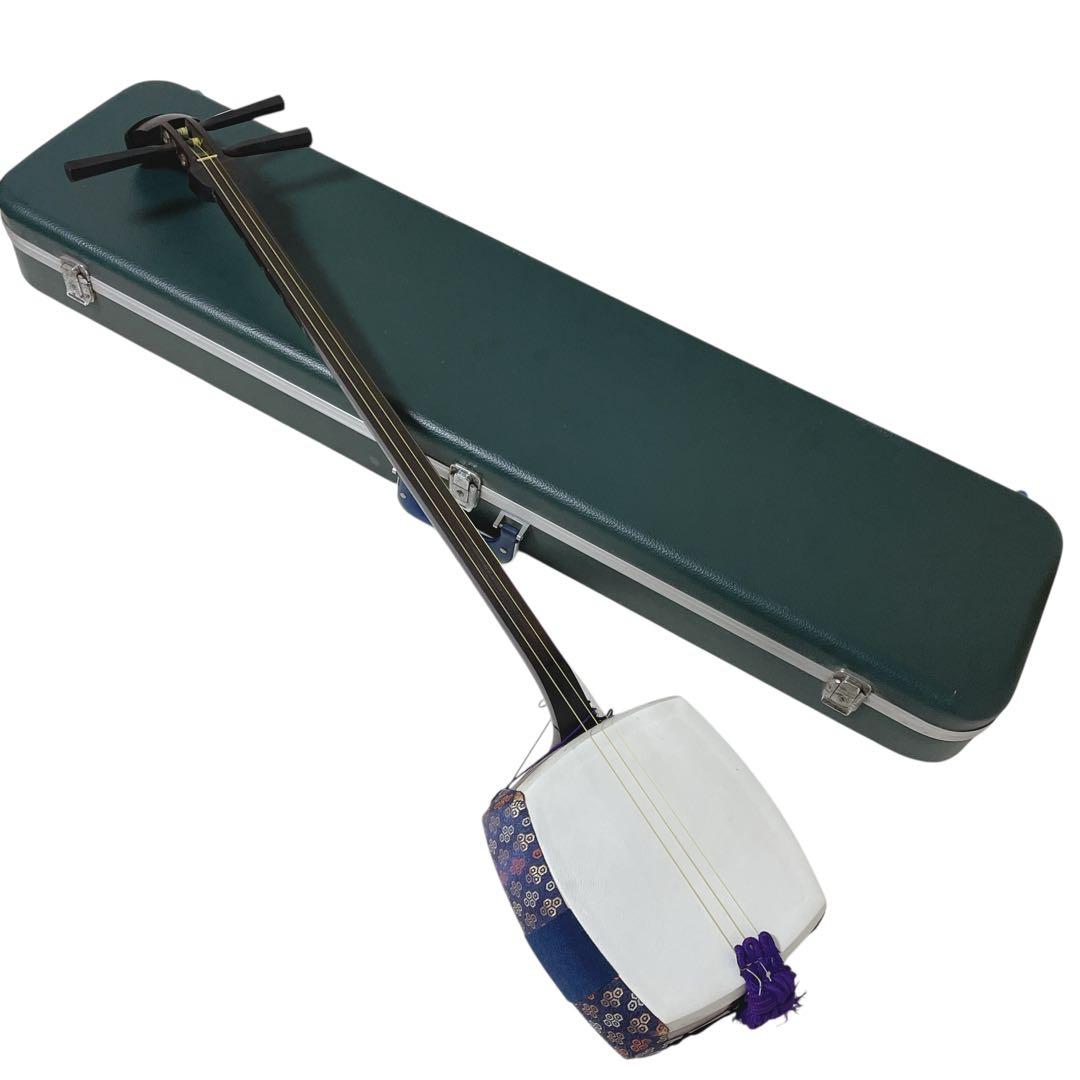【初心者おすすめ】三味線 ハードケース付き 付属品多数 練習用