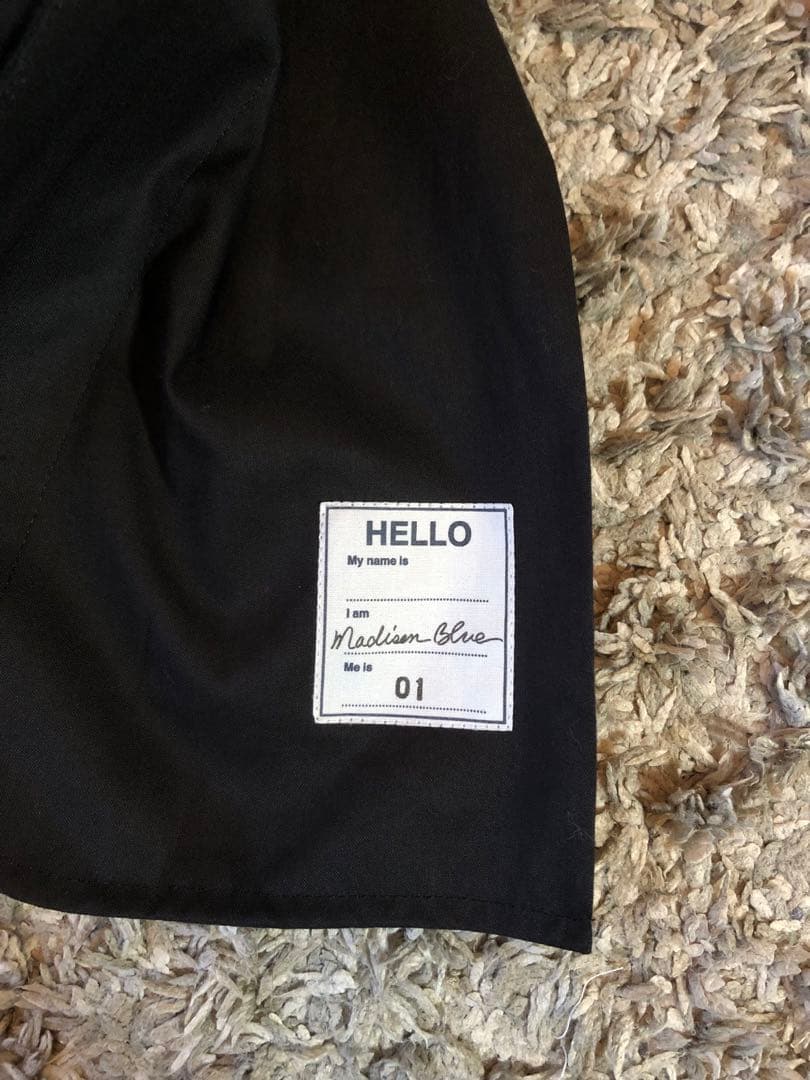 MADISONBLUE WRAP DRESS PTブラックスラックス