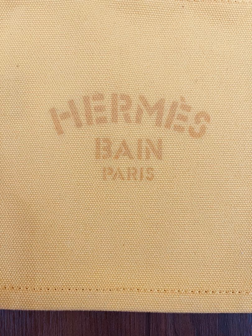 エルメス HERMES ポーチ ヨッティングPM イエロー シルバー金具