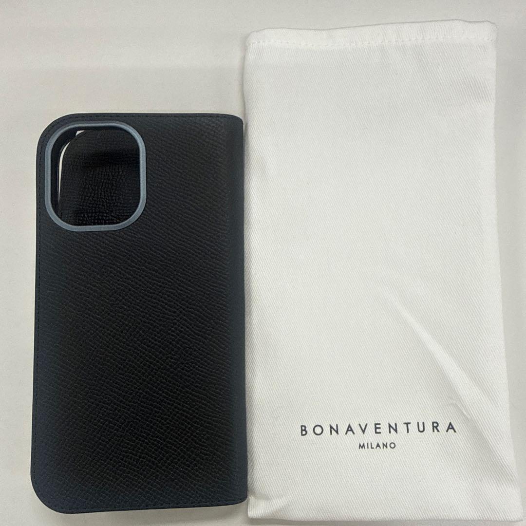 な*う様 BONAVENTURA 手帳型iPhone16ケース 黒