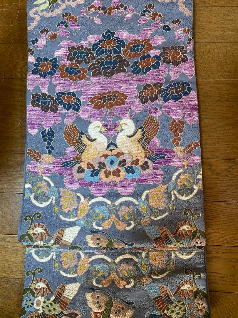 白綾苑大庭の袋帯　♡断捨離中！