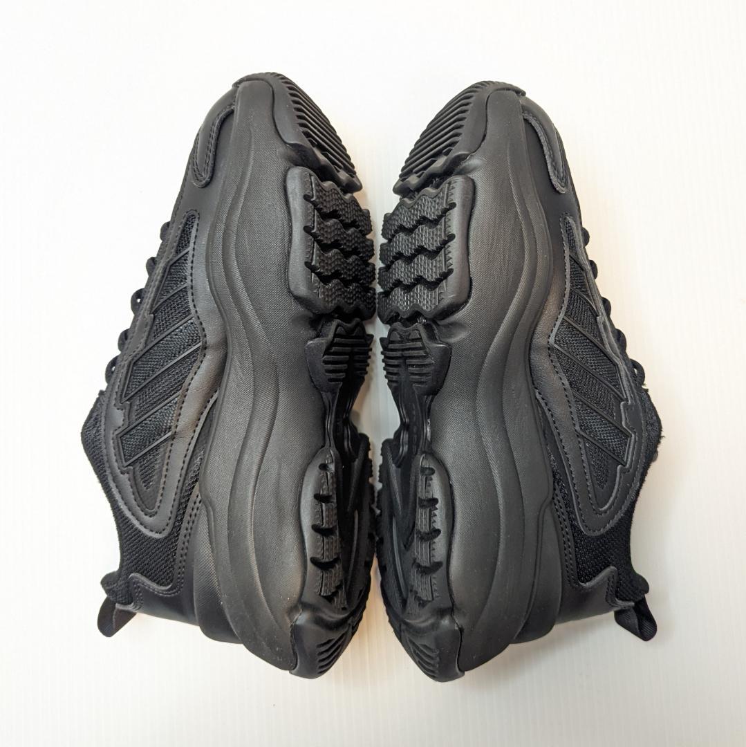 美品 adidas アディダス オズガイア 24cm ブラック 厚底スニーカー