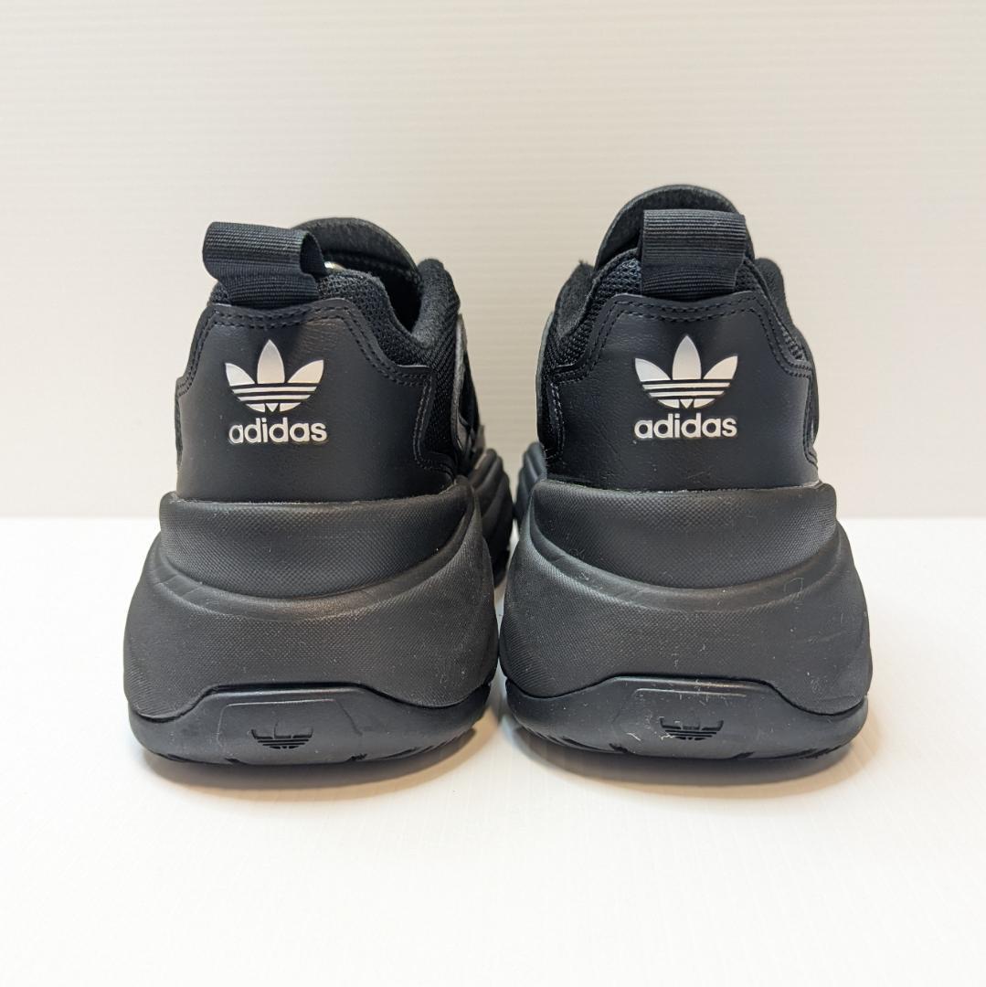 美品 adidas アディダス オズガイア 24cm ブラック 厚底スニーカー