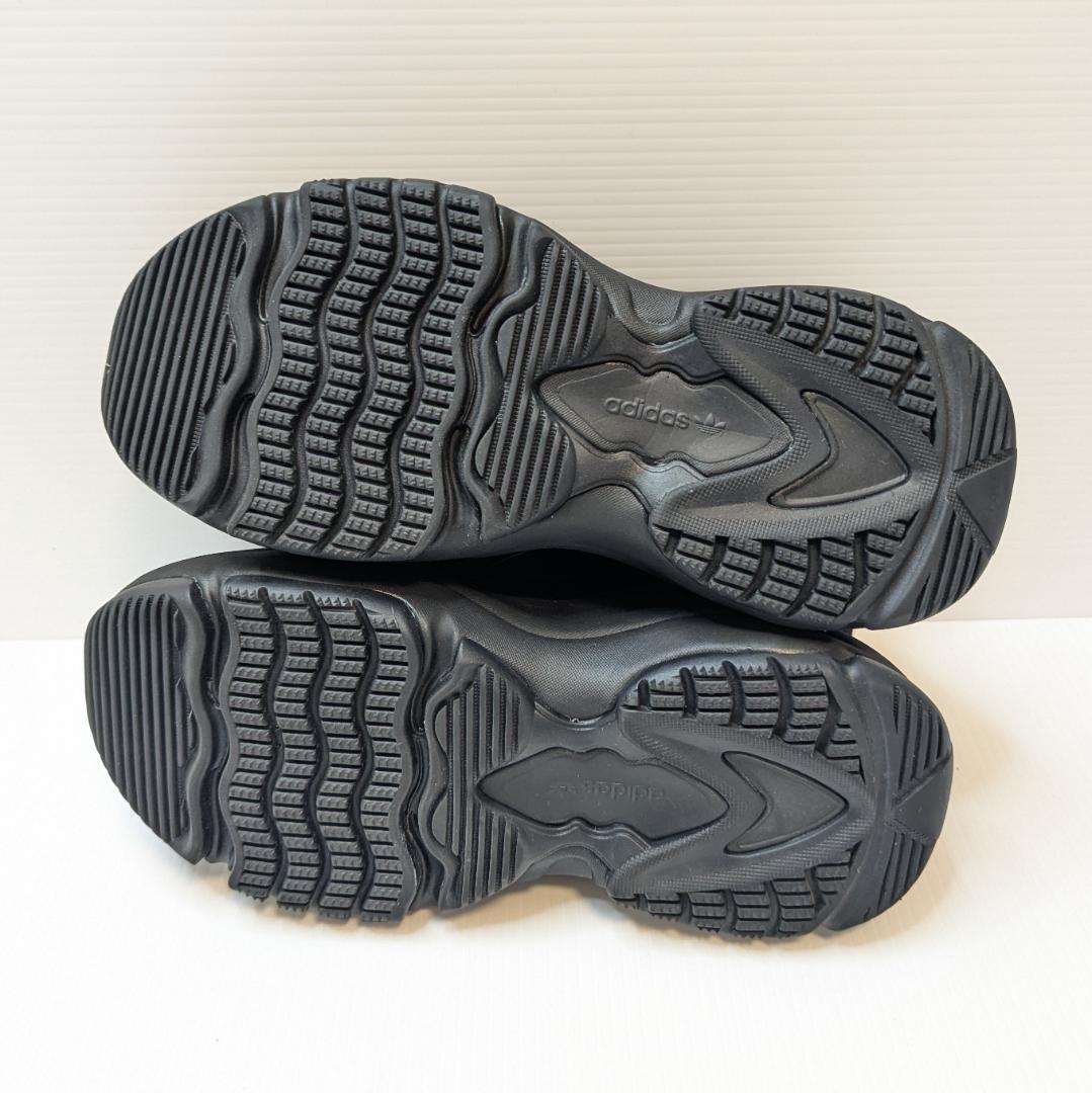 美品 adidas アディダス オズガイア 24cm ブラック 厚底スニーカー
