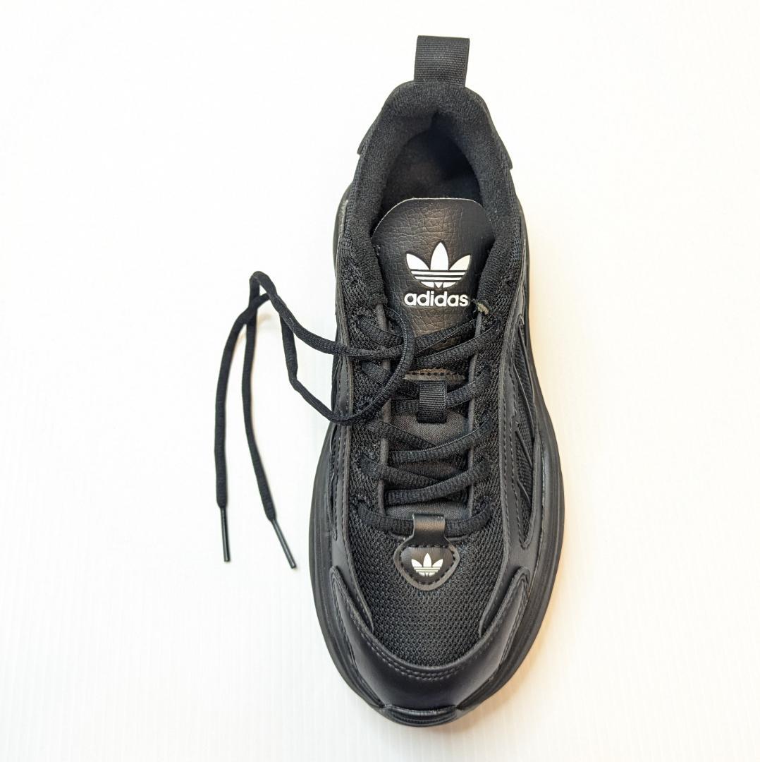 美品 adidas アディダス オズガイア 24cm ブラック 厚底スニーカー