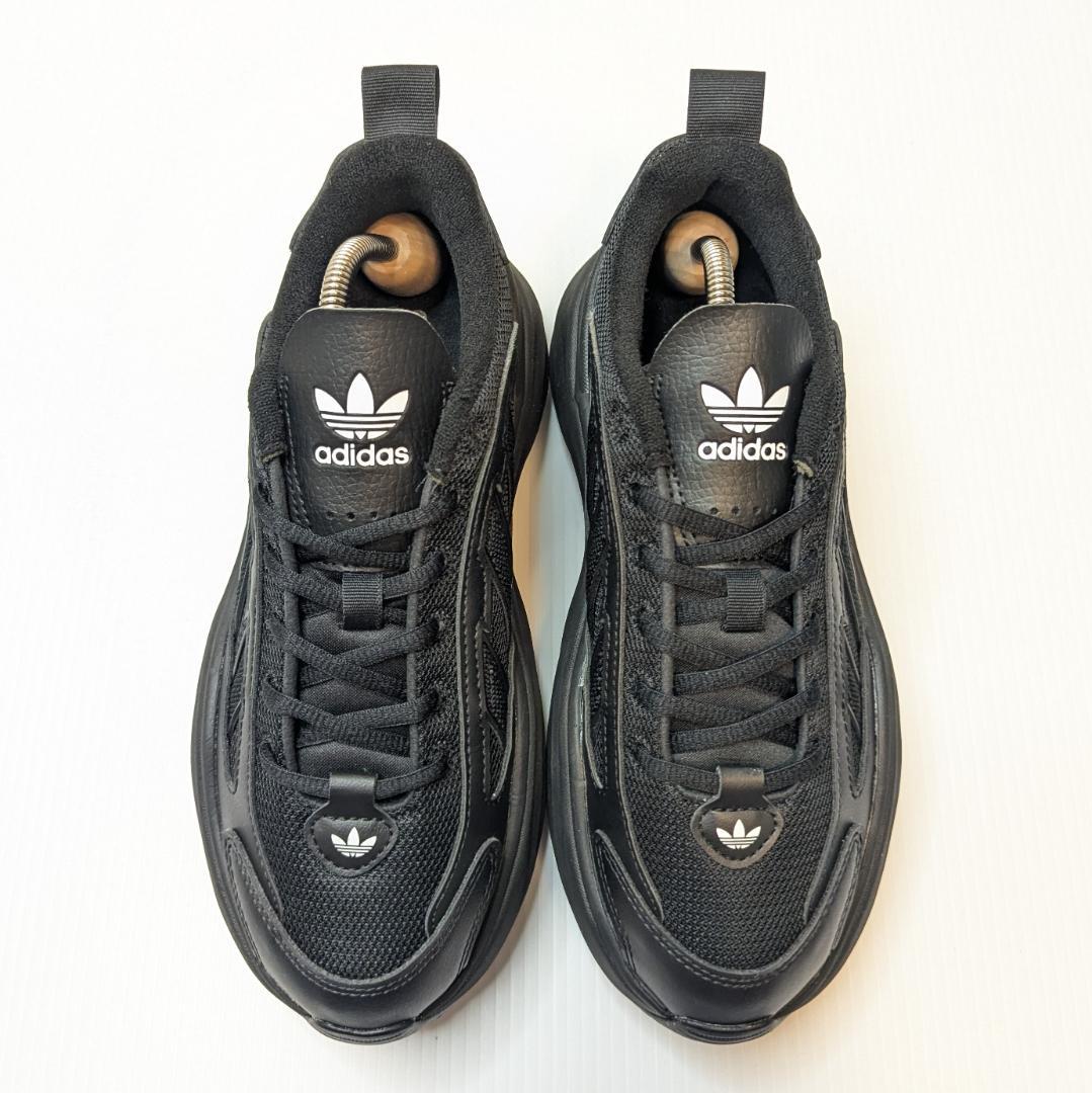美品 adidas アディダス オズガイア 24cm ブラック 厚底スニーカー