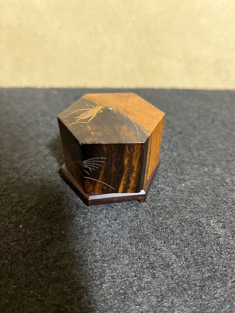 吉田華正　黒柿　鈴虫　香合