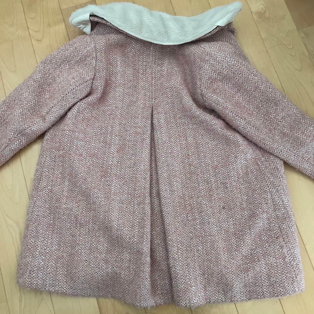 Bonpoint ウールコート 8A ピンク系