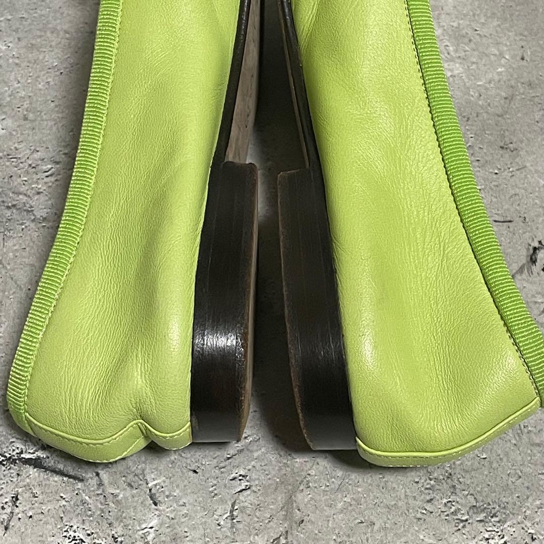 希少カラー　シャネル　CHANEL　バレエシューズ　ココマーク　バイカラー