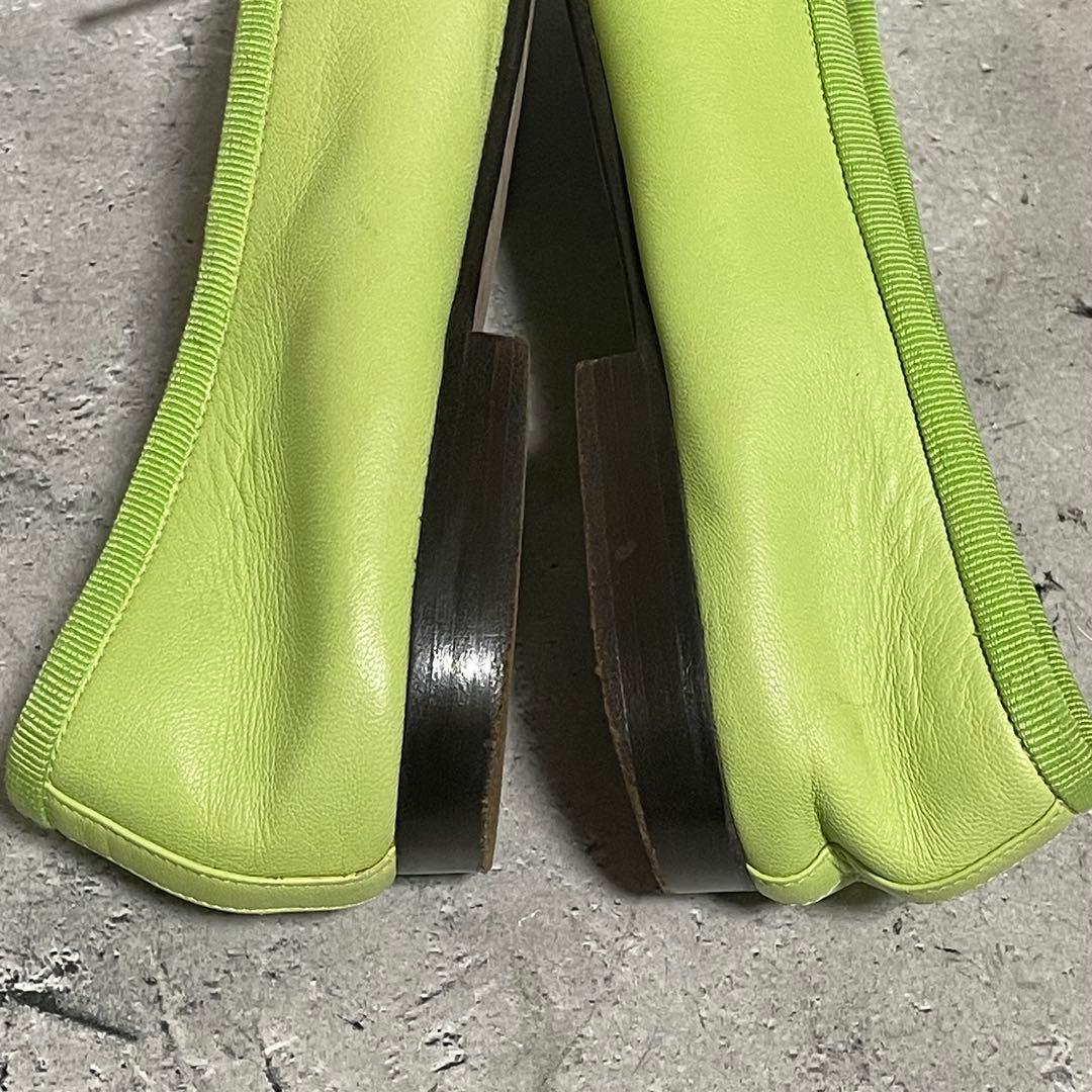 希少カラー　シャネル　CHANEL　バレエシューズ　ココマーク　バイカラー