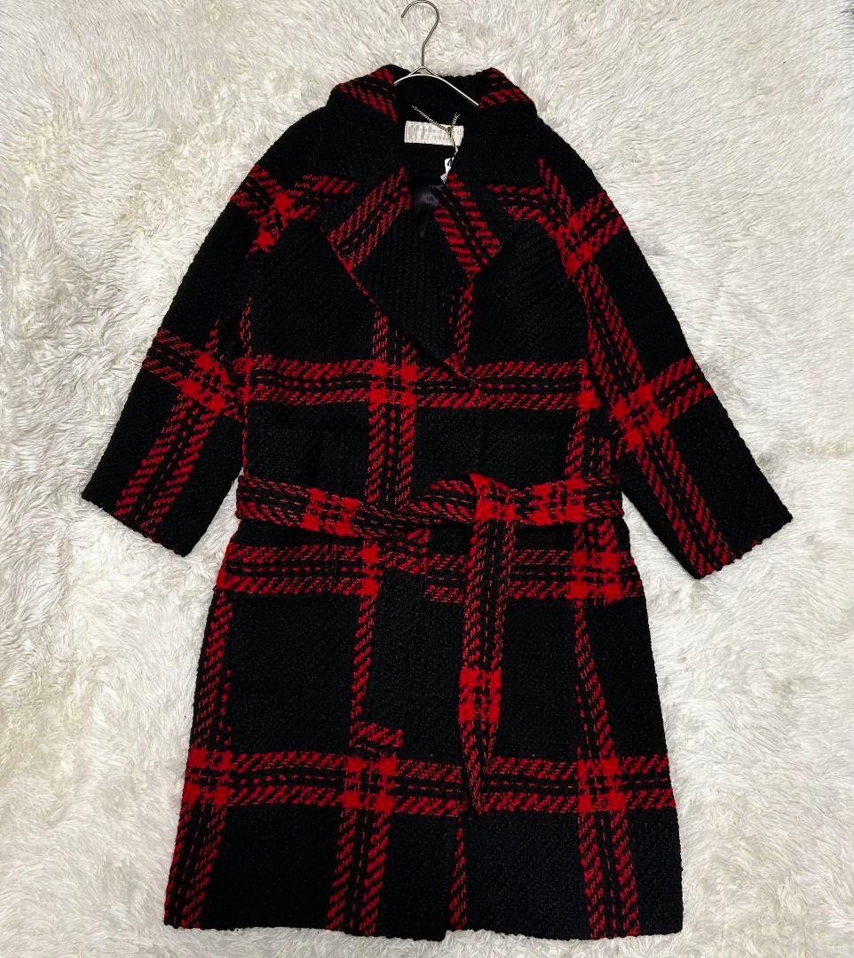 特価【新品タグ付き】INED イネド ガウンコート ベルト付き オーバーサイズ