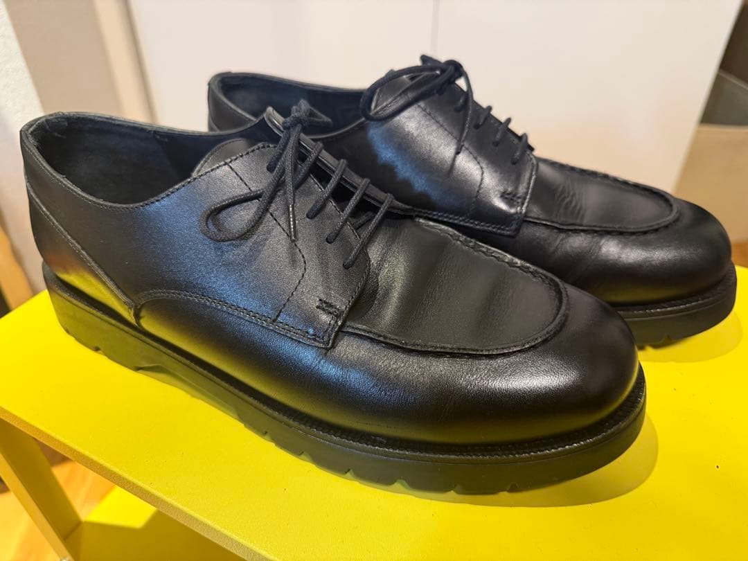 クレマン　黒 レザー ビジネスシューズ