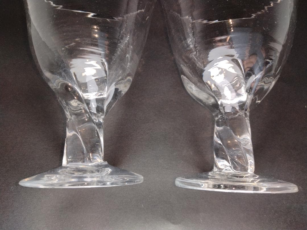 荒川尚也　晴耕社　グラス　二つ　ガラス　工芸作品