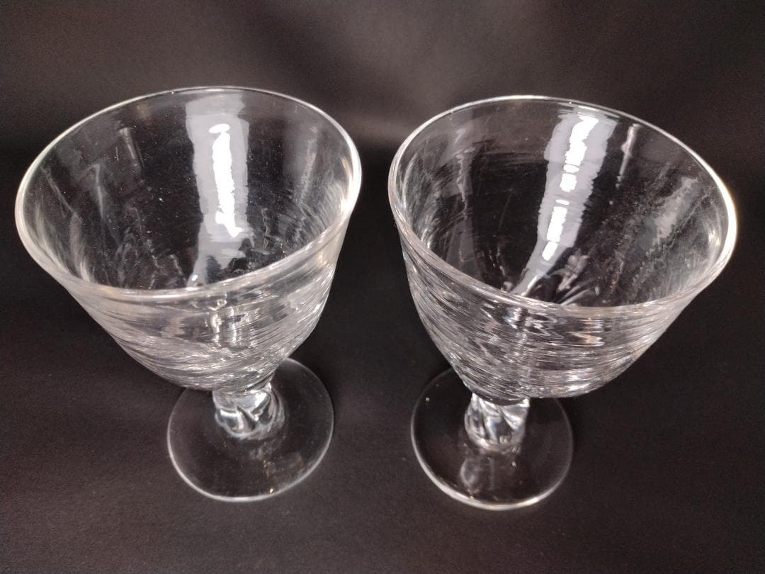 荒川尚也　晴耕社　グラス　二つ　ガラス　工芸作品