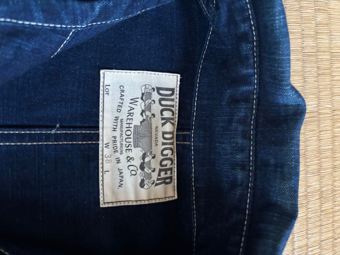 DUCK DIGGER 　ウォッシュバック　カバーオール　38インチ　Mサイズ