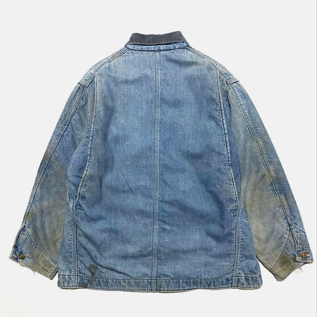 激レア 60-70s 鬼フェード Carhartt デニム製ミシガンチョアコート