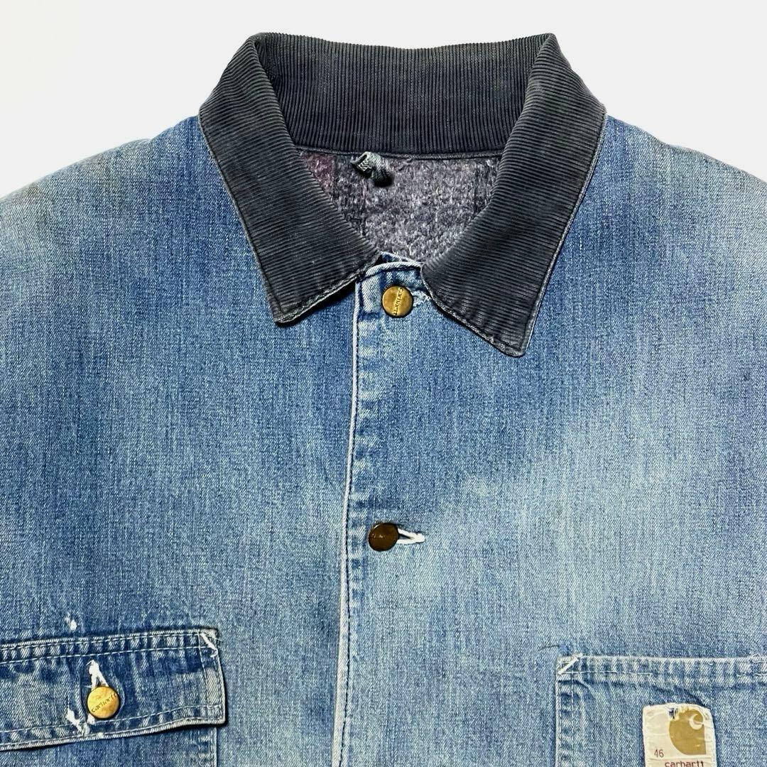 激レア 60-70s 鬼フェード Carhartt デニム製ミシガンチョアコート