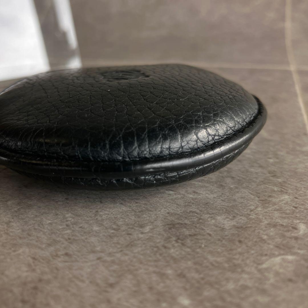 LOEWE ロエベ レザー ケース 黒 アナグラム ユニセックス 円形