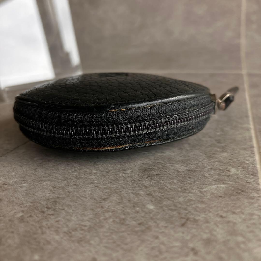 LOEWE ロエベ レザー ケース 黒 アナグラム ユニセックス 円形