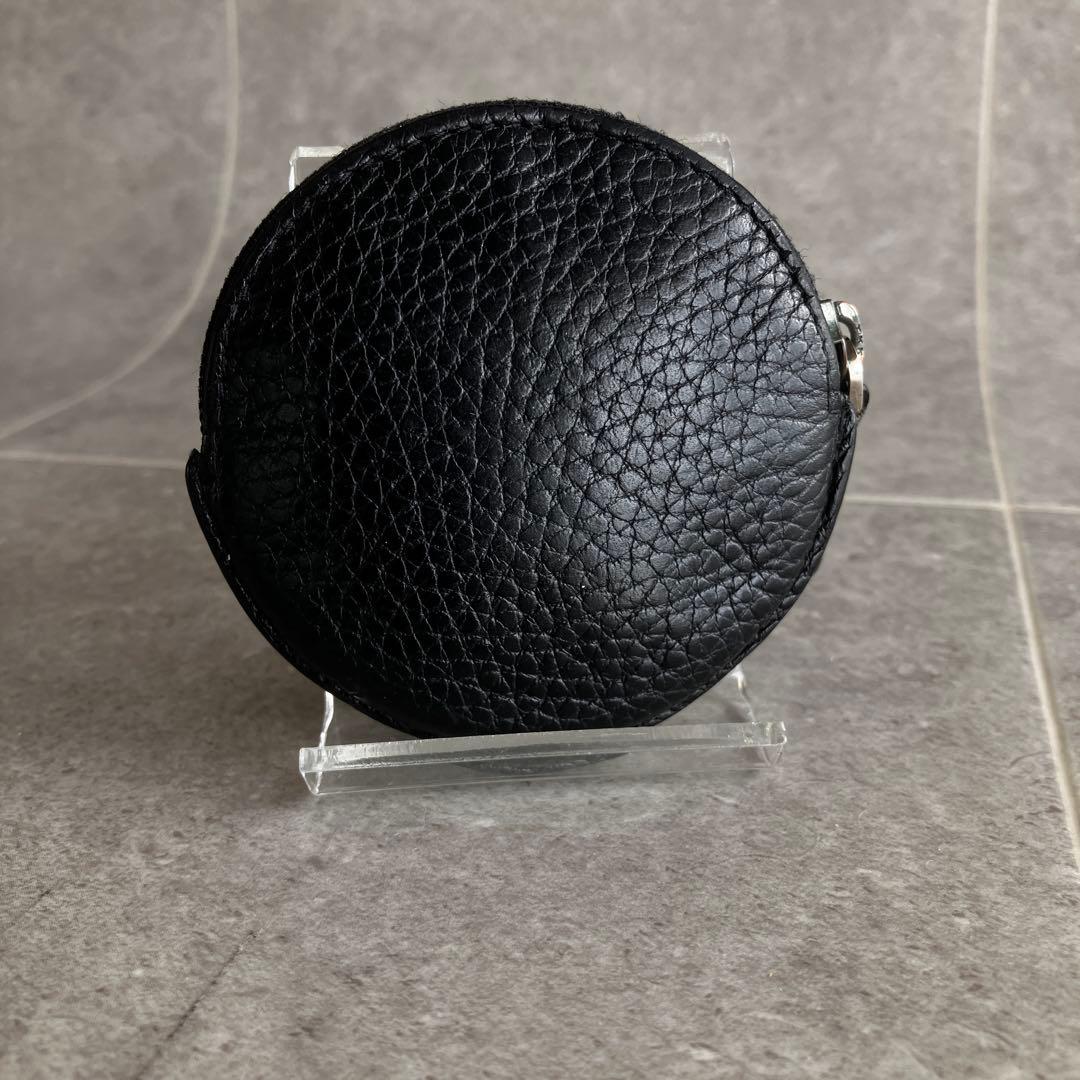 LOEWE ロエベ レザー ケース 黒 アナグラム ユニセックス 円形