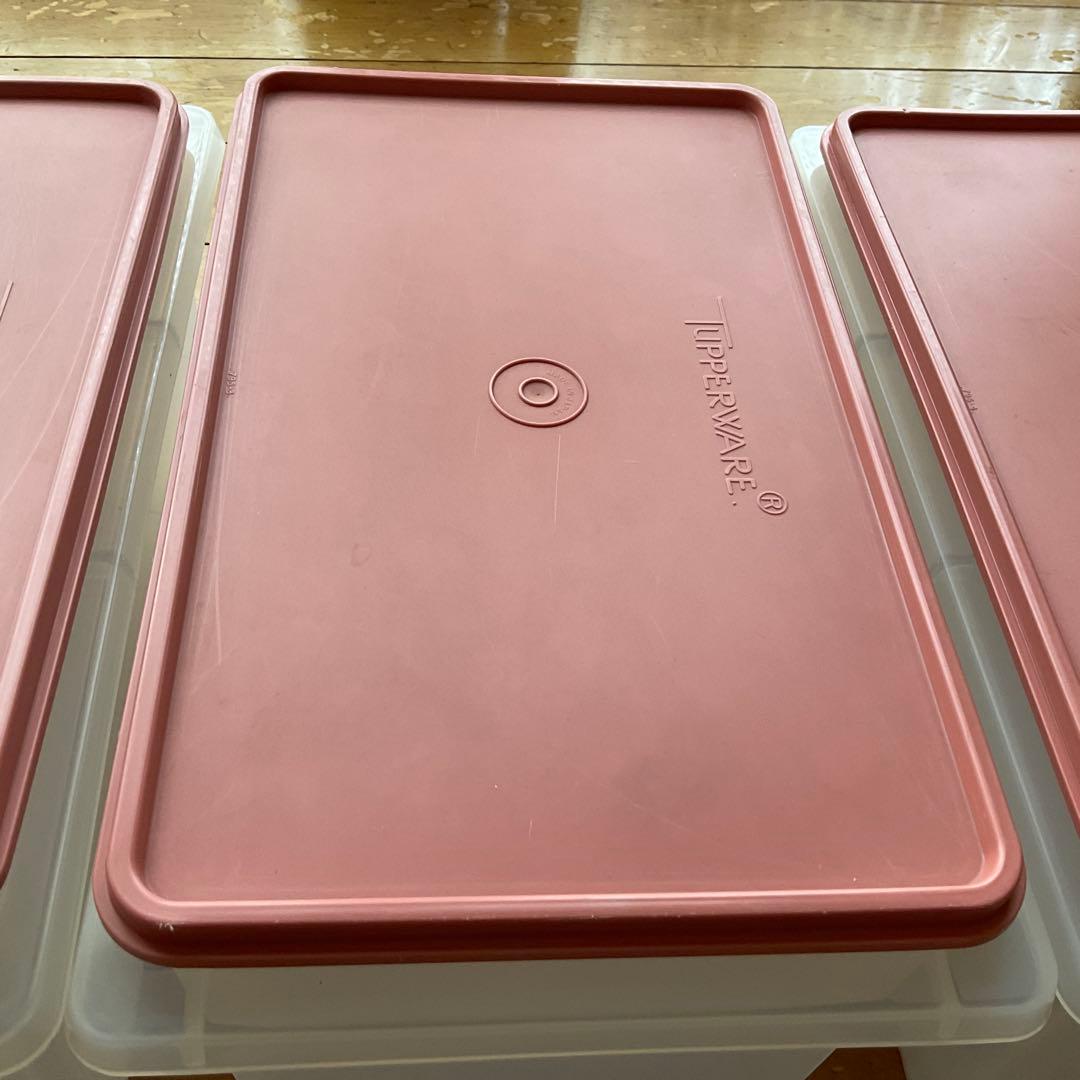 美品Tupperware タッパーウェア 大容量食品保存容器 5kg 3個セット