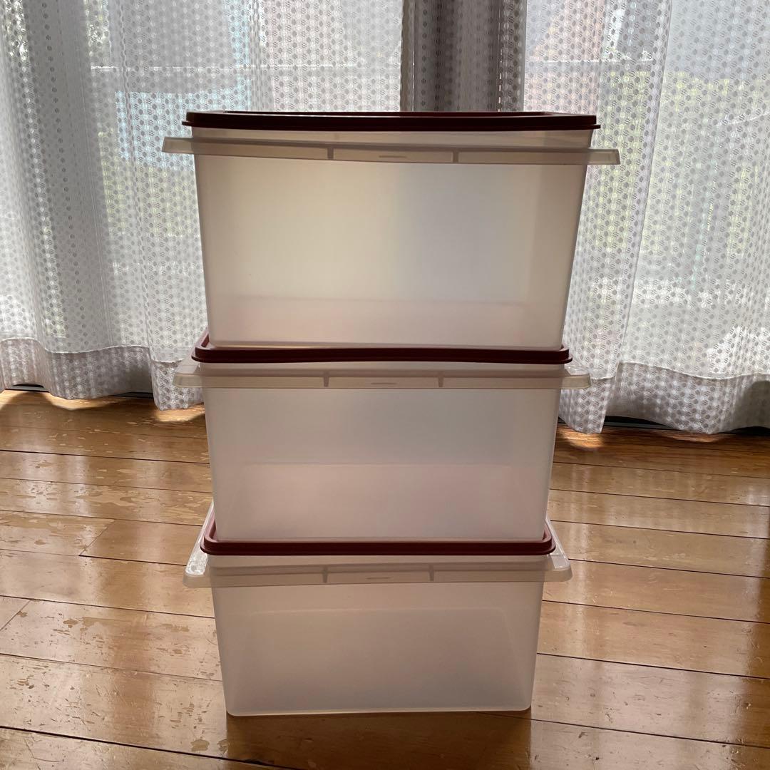 美品Tupperware タッパーウェア 大容量食品保存容器 5kg 3個セット