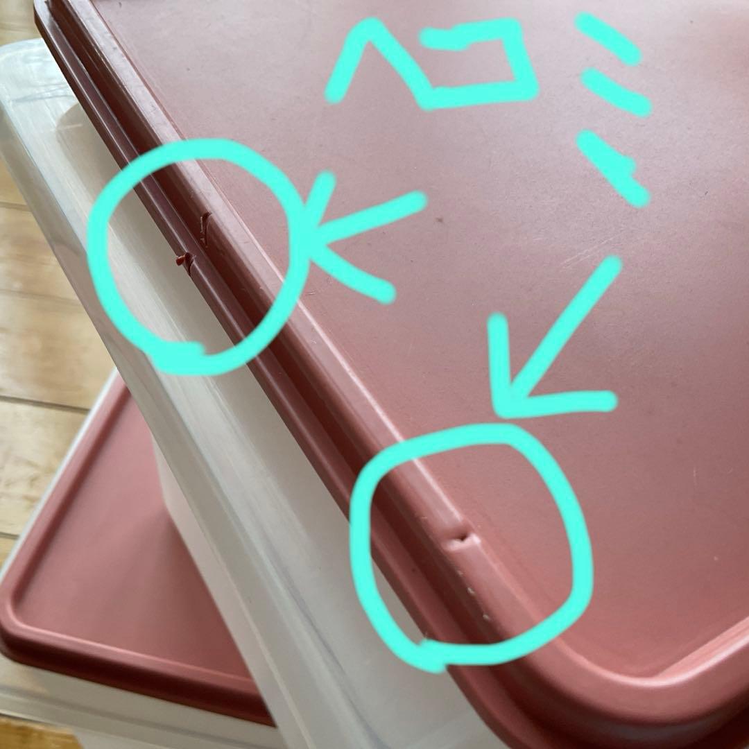 美品Tupperware タッパーウェア 大容量食品保存容器 5kg 3個セット