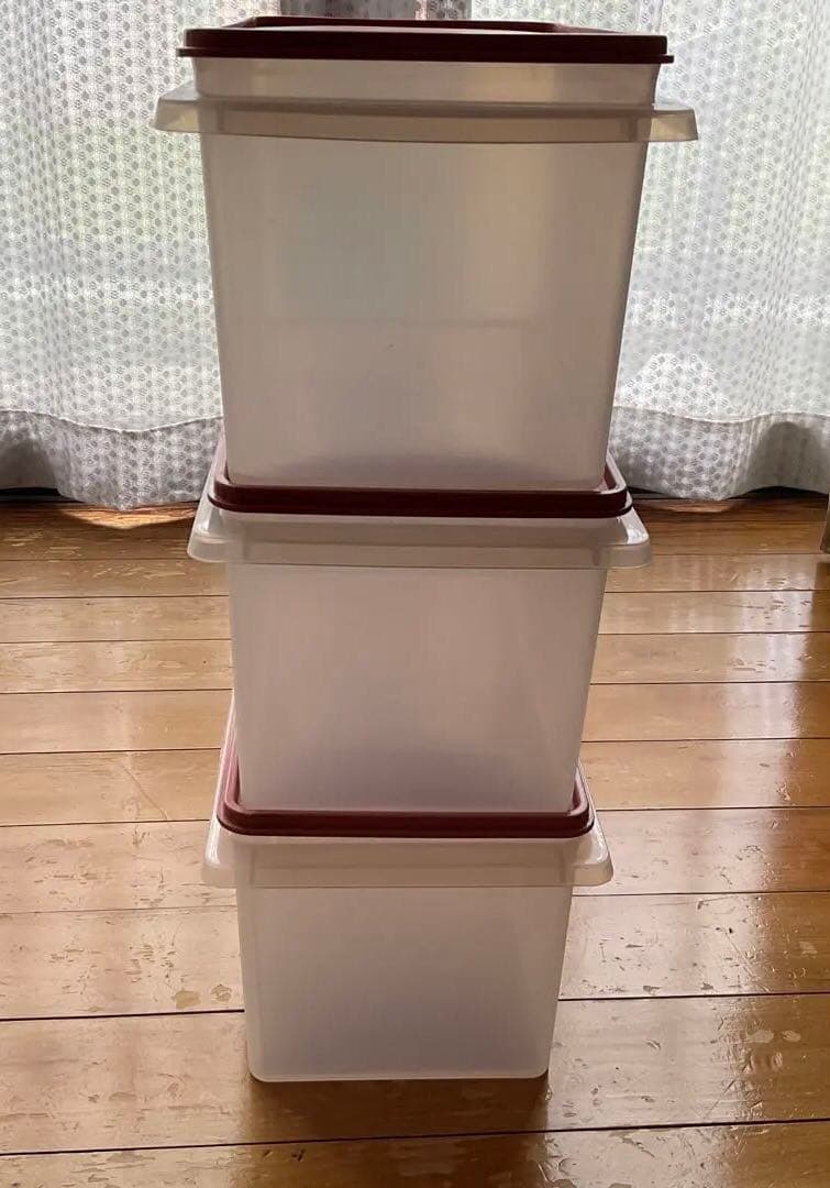 美品Tupperware タッパーウェア 大容量食品保存容器 5kg 3個セット