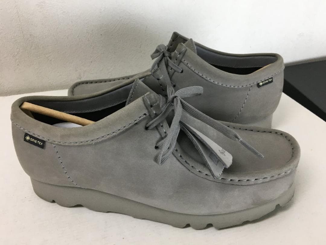 クラークス 2025 極美品箱タグ付 ゴアテックス レザー ワラビー シューズ
