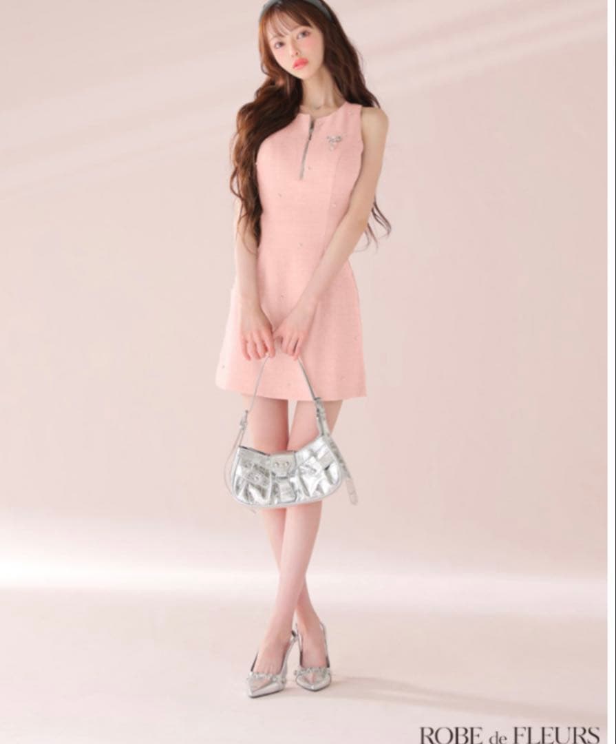 【未使用】定価28,380円❣️ローブドフルール　ピンクドレス キャバ　ミニ