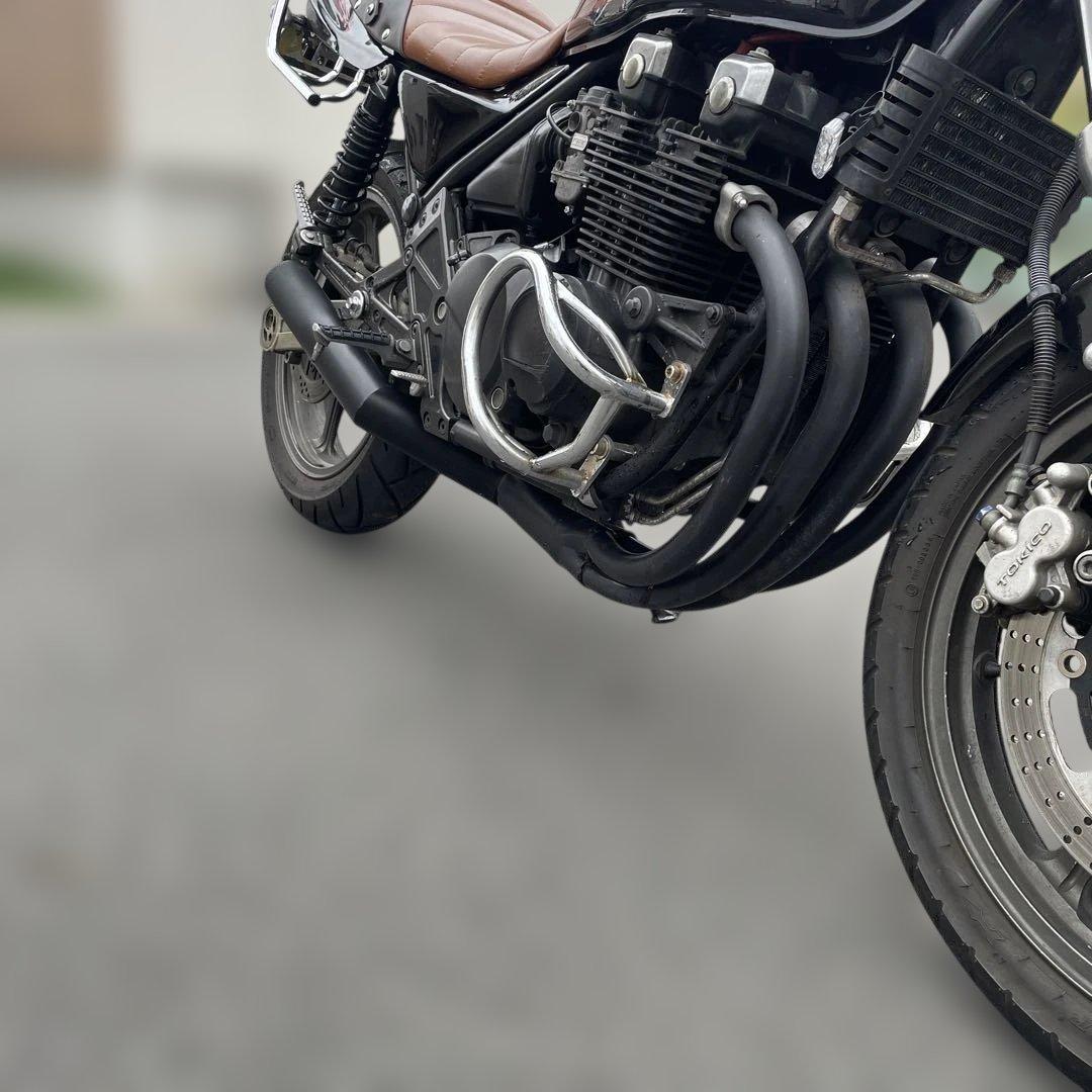 ゼファー400 ゼファーχ 50.8π手曲げ風ショート管マフラーMADMAX