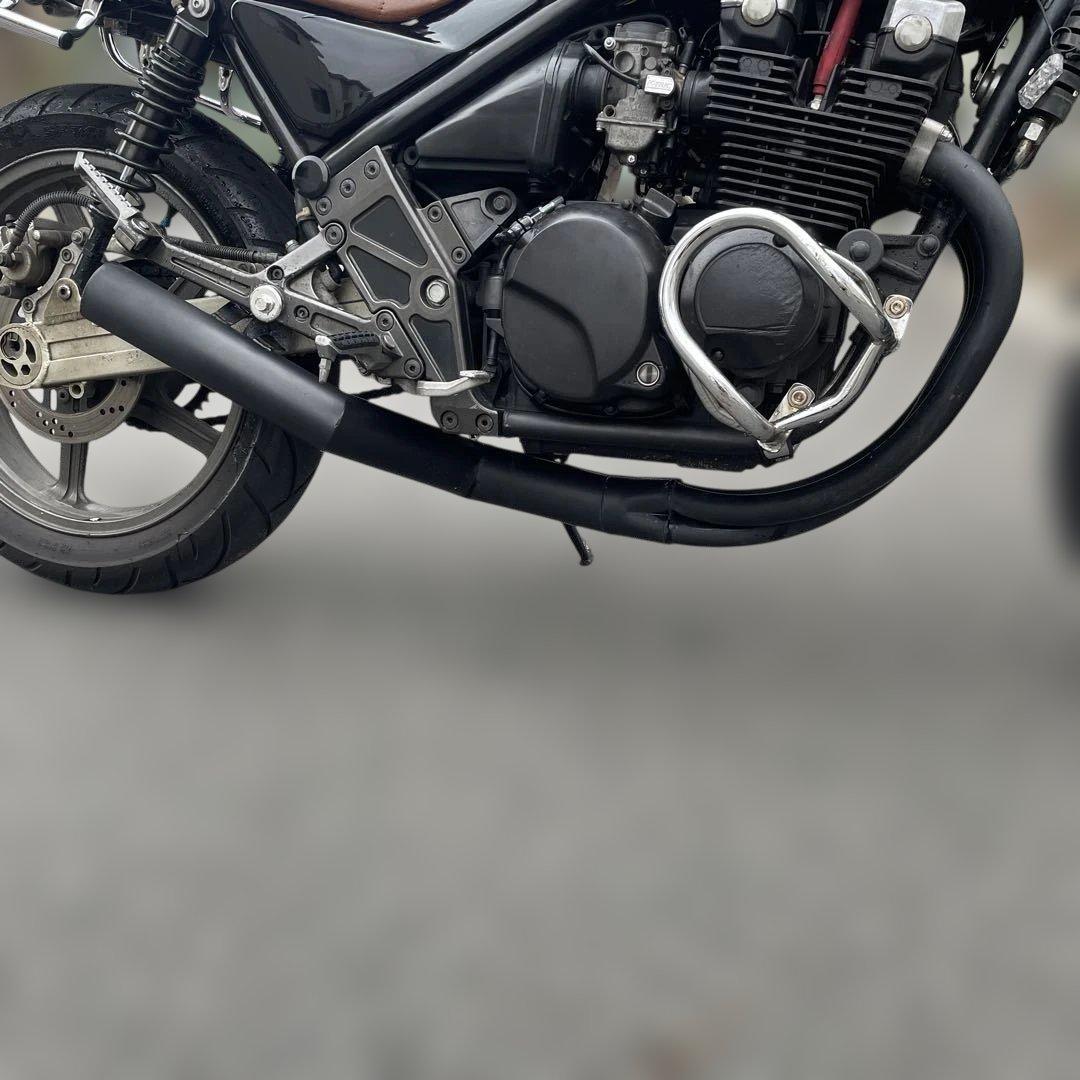 ゼファー400 ゼファーχ 50.8π手曲げ風ショート管マフラーMADMAX