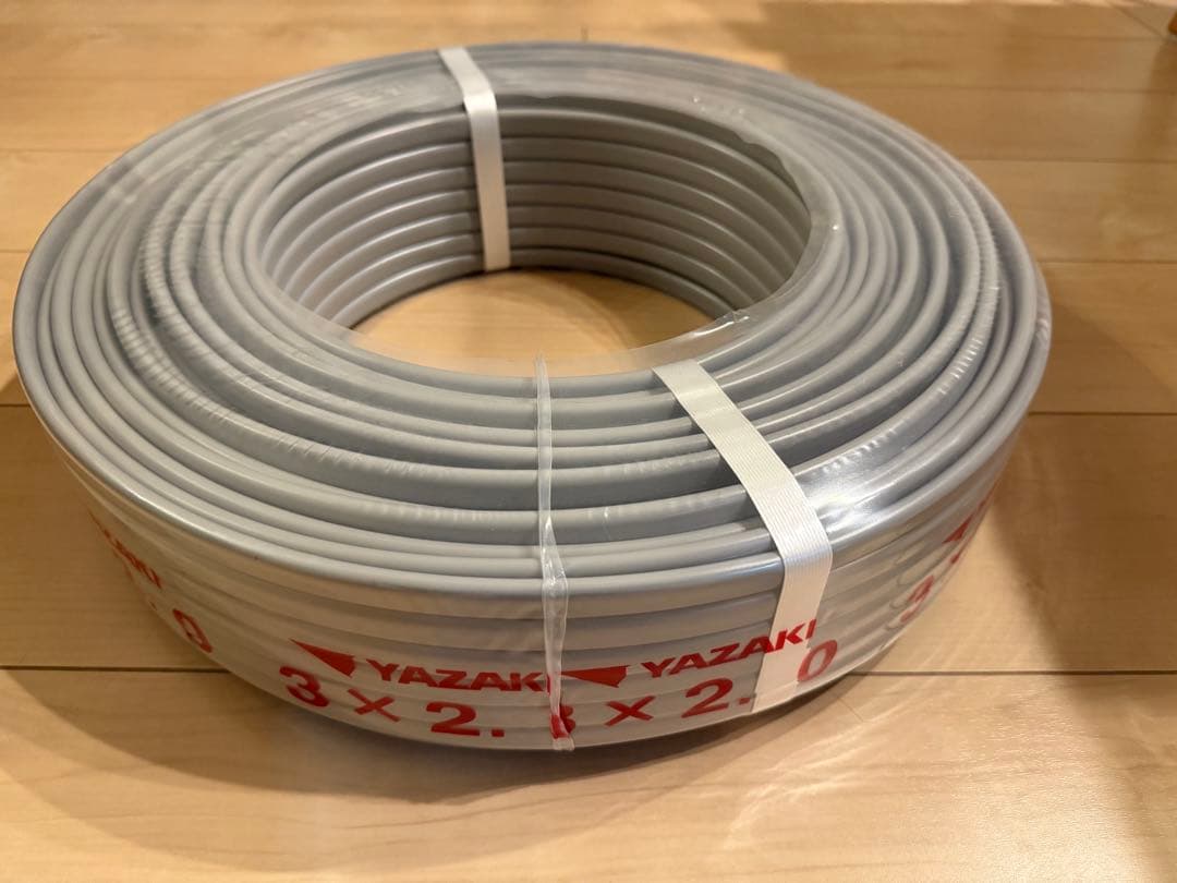 VVFケーブル 3x2.0mm 100m
