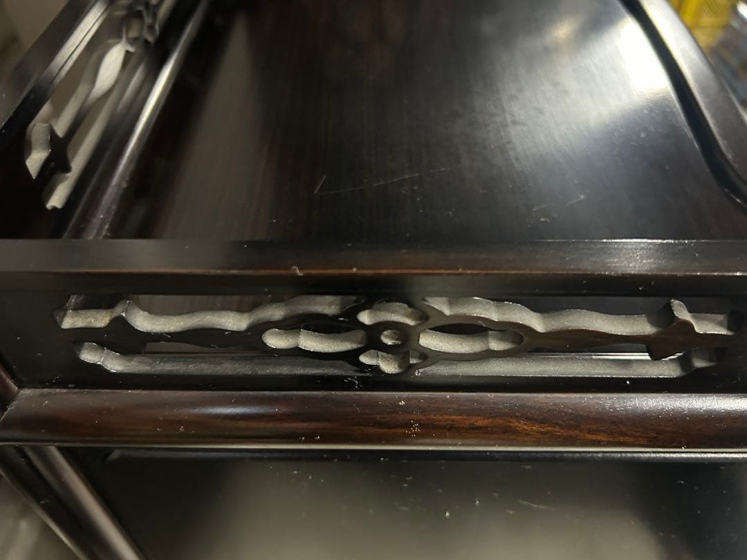 ☆GC209【中古品】 飾り棚　唐木 幅122cm