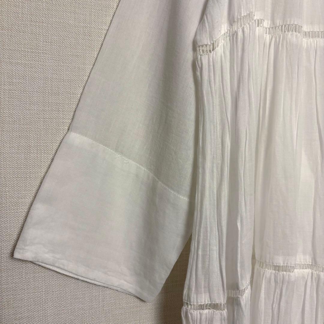 【ne Quittez pas】ヌキテパ　ティアードワンピース ロングワンピース