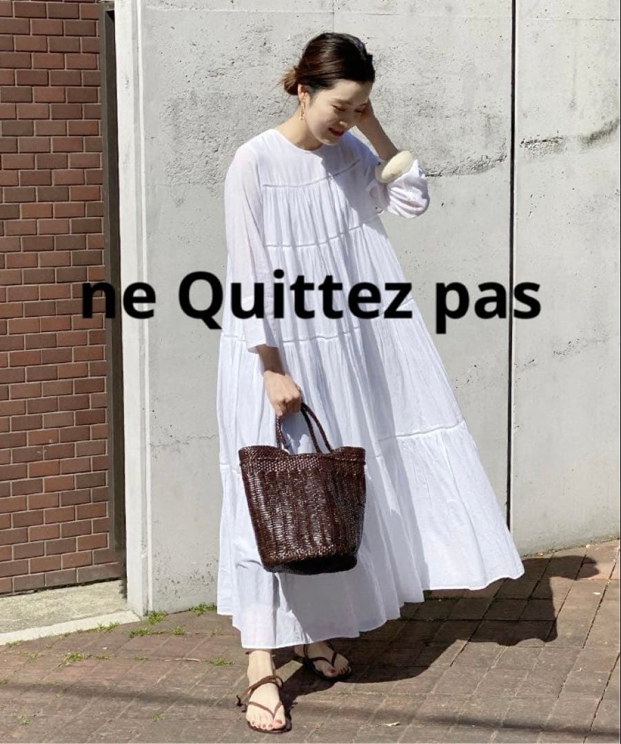 【ne Quittez pas】ヌキテパ　ティアードワンピース ロングワンピース