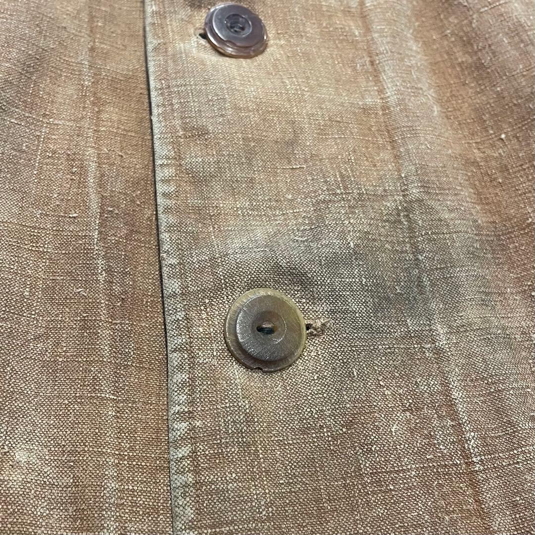 30〜40s ベルジャルディニエールリネンコートBELLEJARDINIERE