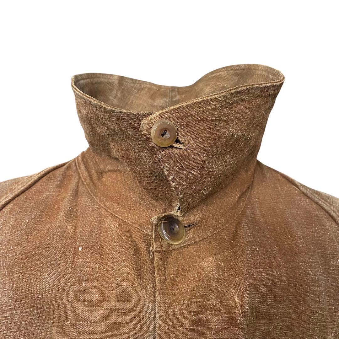 30〜40s ベルジャルディニエールリネンコートBELLEJARDINIERE